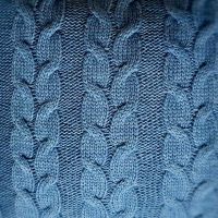 Koc dzianinowy 190x160, morska fala