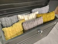 Poduszka dekoracyjna pleciona, jasnożółty