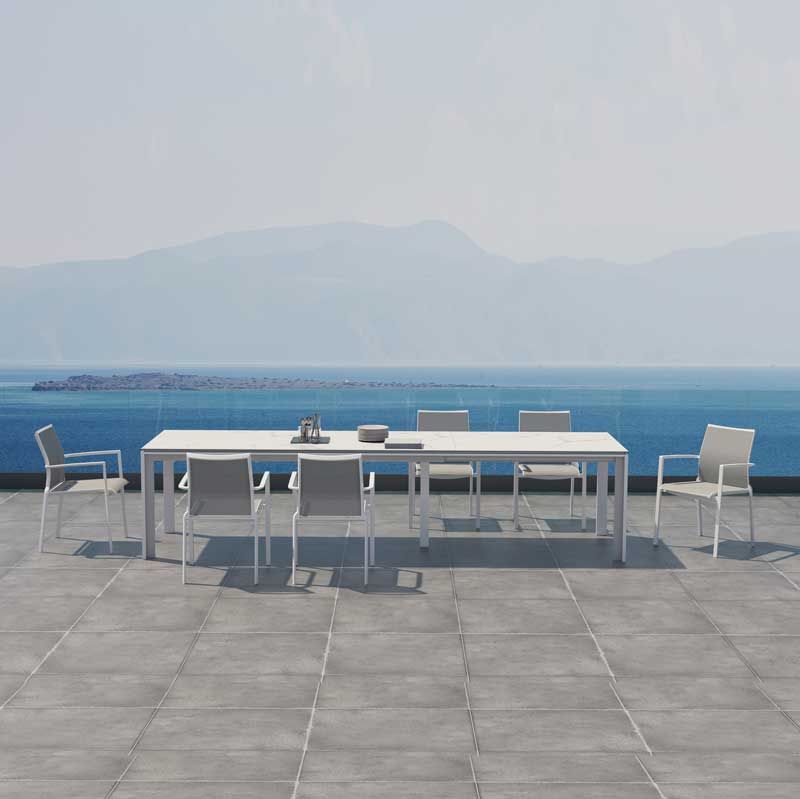  Optimum White Rozkładany stół