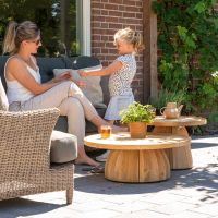 Stoliki z drewna tekowego Pablo