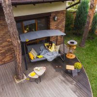 Huśtawka-łóżko Patio Swing Dark Grey