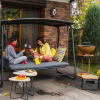 Huśtawka-łóżko Patio Swing Dark Grey