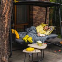 Huśtawka-łóżko Patio Swing Dark Grey