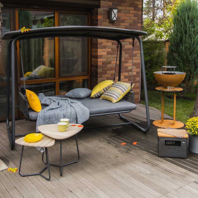 Huśtawka-łóżko Patio Swing Dark Grey