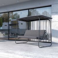 Huśtawka-łóżko Patio Swing Dark Grey