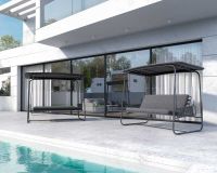 Huśtawka-łóżko Patio Swing Light Khaki/Light Grey