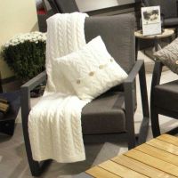 Poduszka dekoracyjna z dzianiny, lody