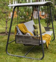 Huśtawka-łóżko Patio Swing Light Khaki/Light Grey