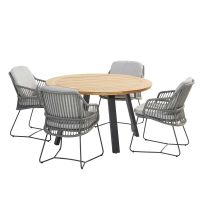 Krzesło obiadowe Sempre Anthracite/SilverGrey 