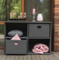 Komoda Space Mini Grey, 4 sekcje