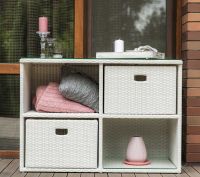 Komoda Space Mini White Wash, 4 sekcje