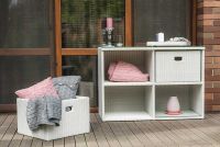 Komoda Space Mini White Wash, 4 sekcje