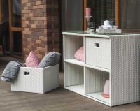 Komoda Space Mini White Wash, 4 sekcje