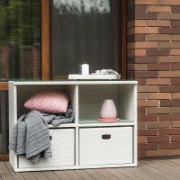 Komoda Space Mini White Wash, 4 sekcje