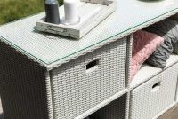 Komoda Space Mini White Wash, 4 sekcje