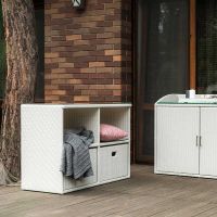 Komoda Space Mini White Wash, 4 sekcje