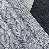 Pleciony koc 190х160, szary