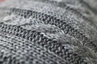 Pleciony koc 190х160, szary