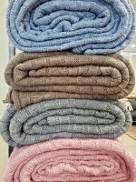 Pleciony koc 190х160, szary