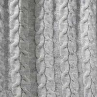 Koc dzianinowy 160x190, jasnoszary