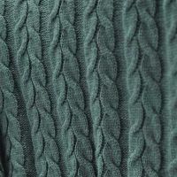 Pleciony koc 190х160, ciemnozielony